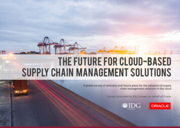 The Future For Cloud-based Supply Chain Management Solutions