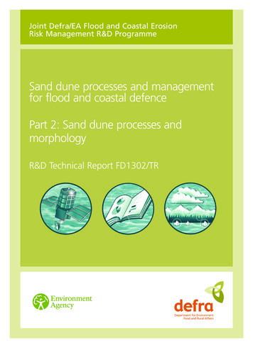 Sand Dune Processes And Management For Flood And Coastal Defence Part 2 .