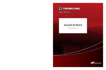 Parts Manual MAGNUM PLUS TK 54356-4-PM (Rev. 1.4) - Refexpress.ru
