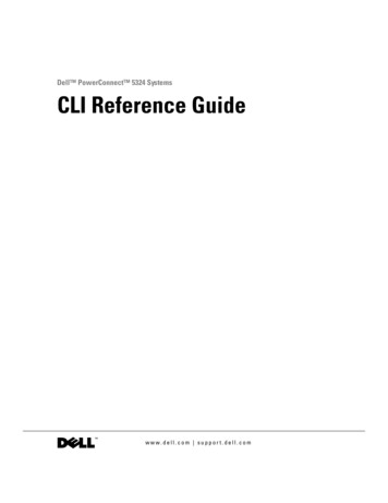 PowerConnect 5324 CLI Reference Guide - Dell