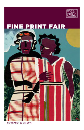 FINE PRINT FAIR - The Print Club Of Cleveland