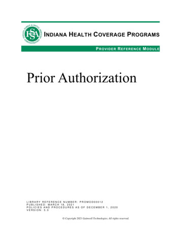 Prior Authorization - Indiana