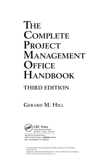 The CompleTe ProjeCT ManagemenT OffiCe Handbook