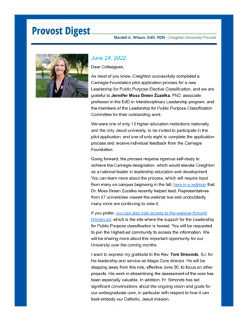 Email : Webview : Provost Digest - June 2022