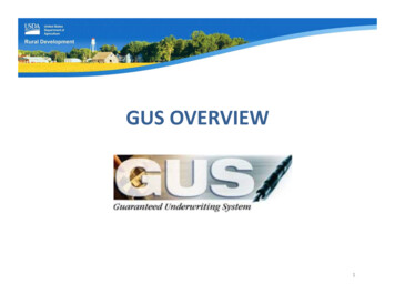 GUS Overview - USDA Rural Development