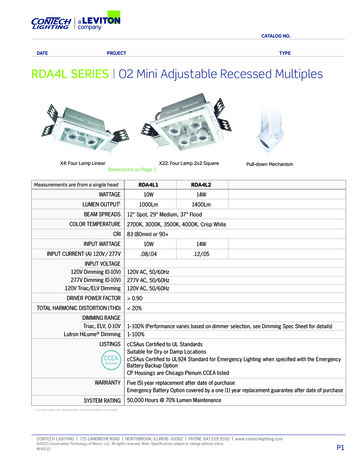 RDA4L SERIES O2 Mini Adjustable Recessed Multiples