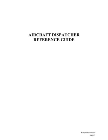 Aircraft Dispatcher Reference Guide - Nwcg
