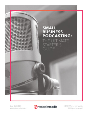 SMALL BUSINESS PODCASTING - ReminderMedia