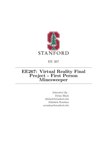 EE267: Virtual Reality Final Project - First Person Minesweeper