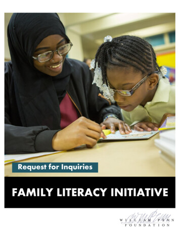 FAMILY LITERACY INITIATIVE - William Penn Foundation