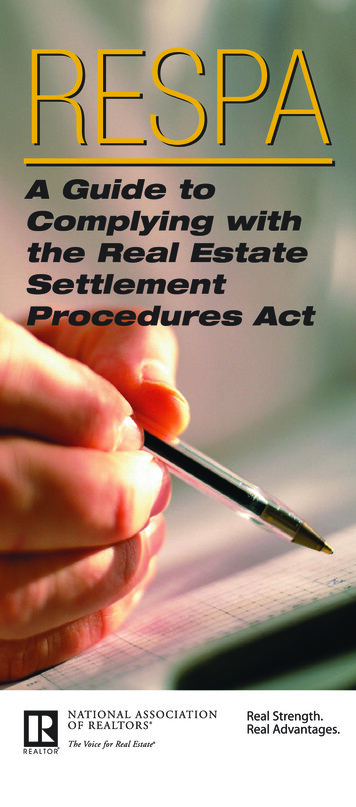 A Guide To Complying With The Real Estate Settlement Procedures Act