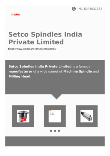 Setco Spindles India Private Limited