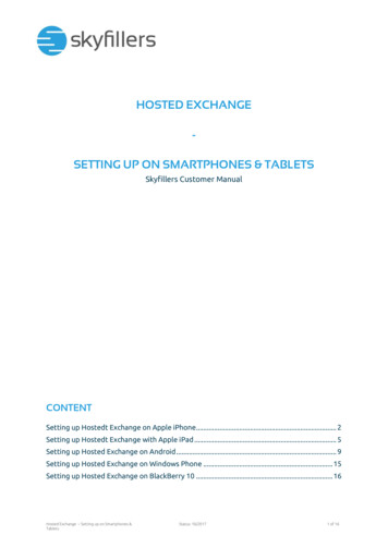 HOSTED EXCHANGE SETTING UP ON SMARTPHONES & TABLETS - Skyfillers