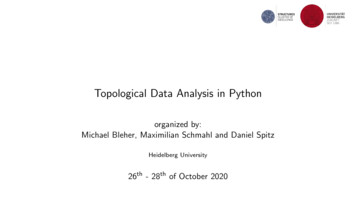 Topological Data Analysis In Python - GitHub Pages
