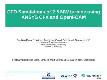 CFD Simulations Of 2.5 MW Turbine Using ANSYS CFX And OpenFOAM