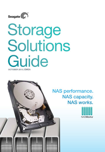 Storage Solutions Guide - Seagate 