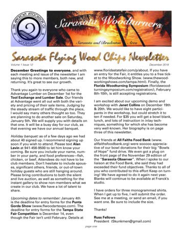 Volume 1 Issue 12 December 2018 - Sarasota Woodturners