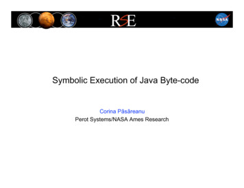 Symbolic Execution Of Java Byte-code - SourceForge