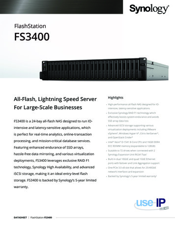 Synology FS3400 24-Bay FlashStation NAS