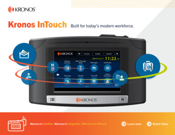Kronos InTouch Built For Today's Modern Workforce. - AccuPay