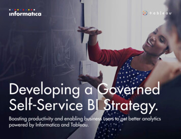 Developing A Governed Self-service BI Strategy - Kennisportal