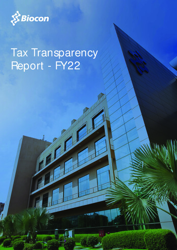 Tax Transparency Report - FY22