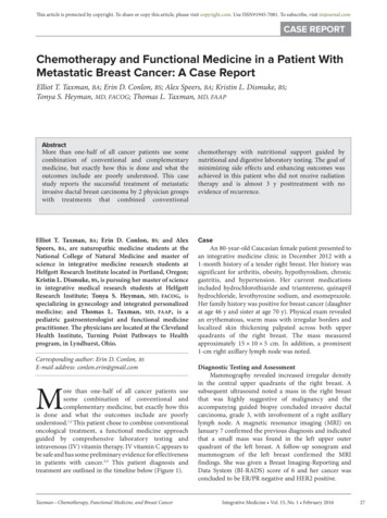Chemotherapy And Functional Medicine In A Patient With Metastatic .