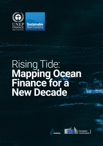 Rising Tide: Mapping Ocean Finance For A New Decade