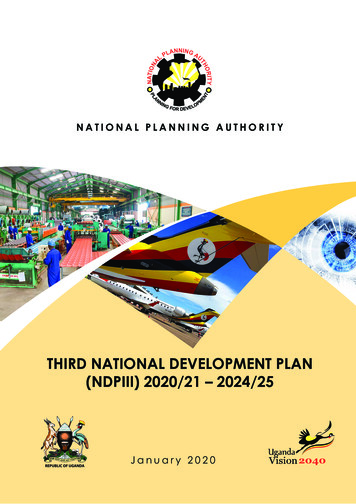 Third National Development Plan (Ndpiii) 2020/21 - 2024/25