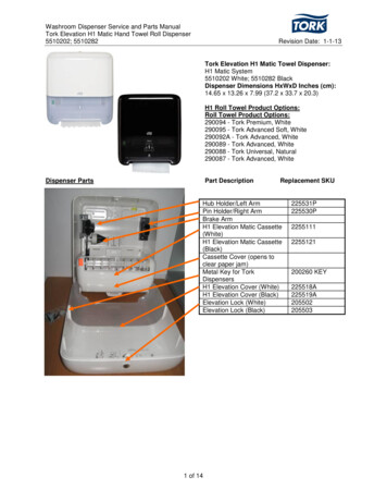 H1 Roll Towel Product Options: Dispenser Parts Part Description .