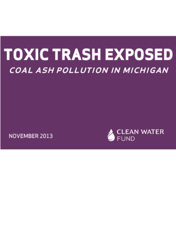 Toxic Trash: Coal Ash Pollution In Michigan - Clean Water Action