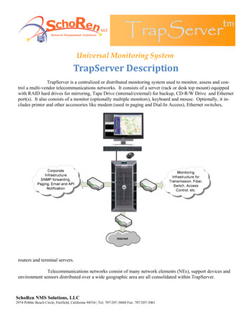 Universal Monitoring System TrapServer Description