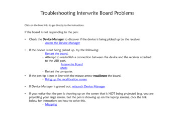 Troubleshooting Interwrite Board Problems