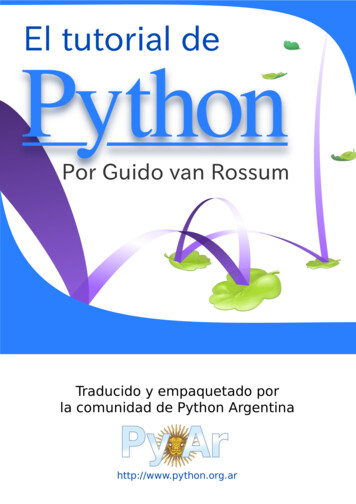 Traducido Y Empaquetado Por La Comunidad De Python Argentina Py A R