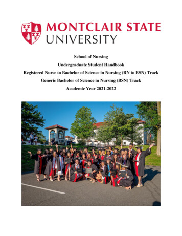Undergraduate Student Handbook - Montclair State University