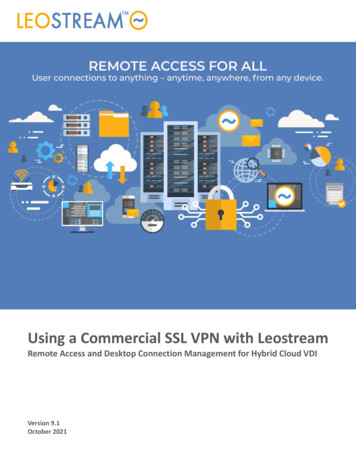 Using A Commercial SSL VPN With Leostream