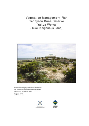 Dune Vegetation Action Plan Rationale