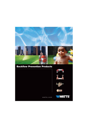 Backflow Prevention Products - Emco Waterworks