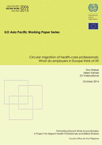 Circular Migration Of Health-care Professionals