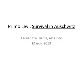 Primo&Levi, Survival&in&Auschwitz&