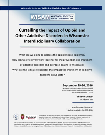 Curtailing The Impact Of Opioid And Other Addictive Disorders In .
