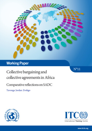 N 11 Collective Bargaining And Collective Agreements In Africa