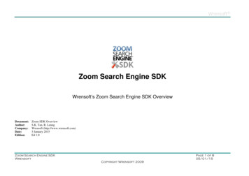 Zoom SDK Overview - Zoom Search Engine