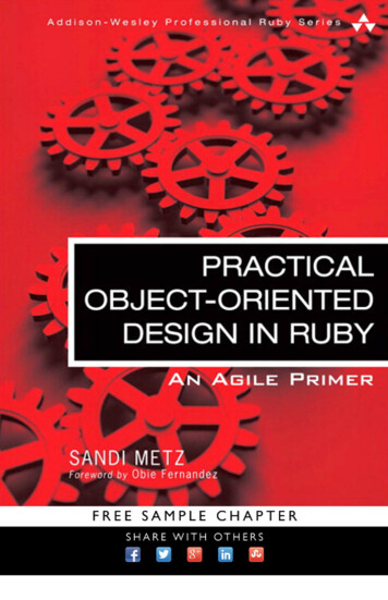 Practical Object-Oriented Design In Ruby: An Agile Primer
