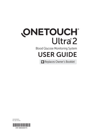 Blood Glucose Monitoring System USER GUIDE - OneTouch