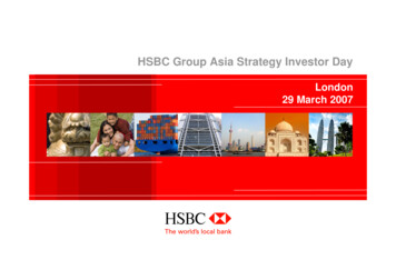HSBC Group Asia Strategy Investor Day