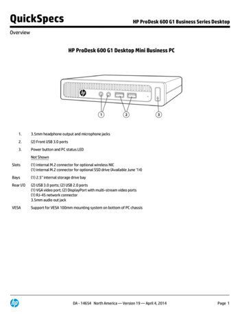 HP ProDesk 600 G1 Business Series Desktop - Etilize