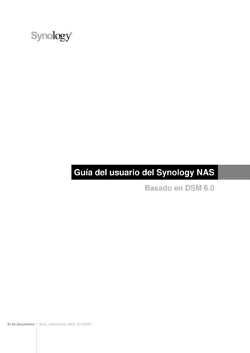 Guía Del Usuario Del Synology NAS Basado En DSM 6 - Ingram Micro