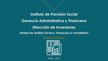 Instituto De Previsión Social Gerencia Administrativa Y Financiera .