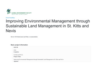Nevis Sustainable Land Management In St. Kitts And